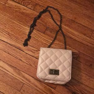 Light pink satchel / crossbody purse